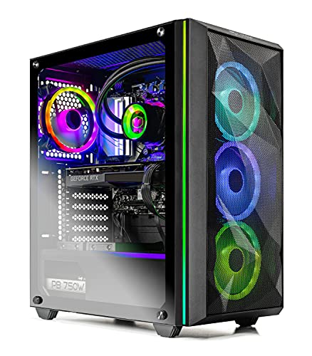 Skytech Gaming Skytech Chronos Gaming PC Desktop - AMD Ryzen 7 3700X 3.6GHz, RTX 3080 10GB GDDR6X, 16GB DDR4 3200, 1TB SSD, 750W Gold PSU, 240MM AIO, AC WiFi, Windows 10 Home 64-bit, Black - Image 1