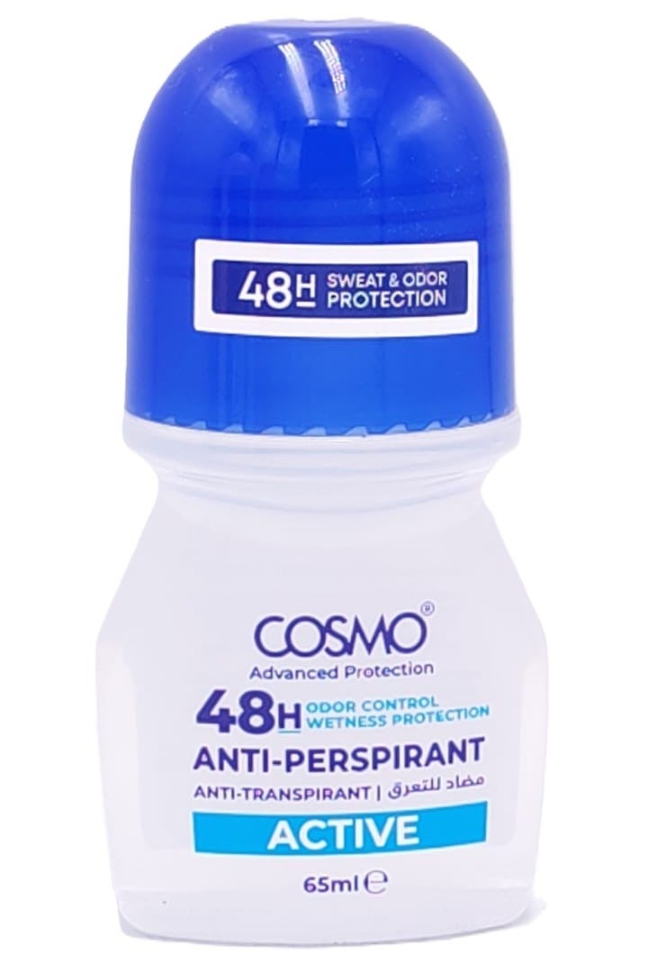 كوزمو رول اون مضاد للتعرق لمدة ٤٨ ساعة اكتيف 65 مل