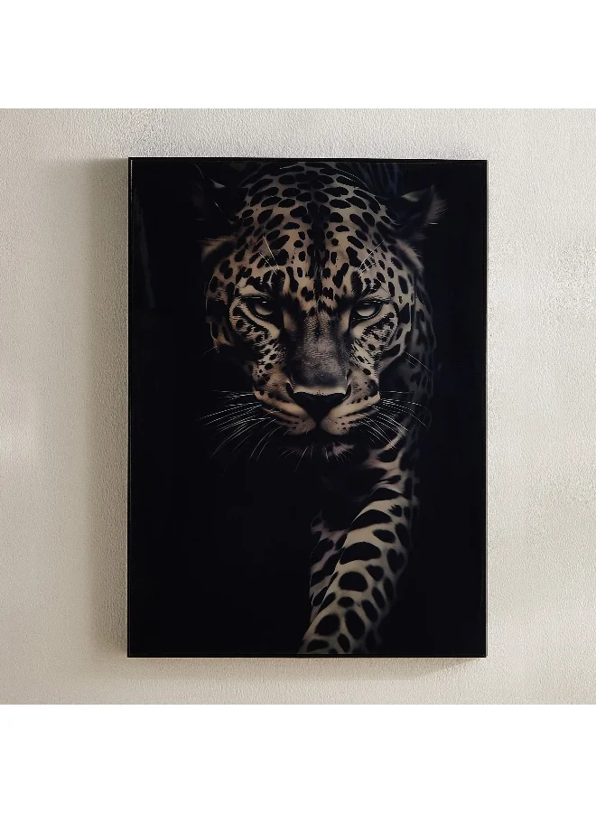 Home Box Fossel Leopard Framed Picture - 50x70x2.5 cm