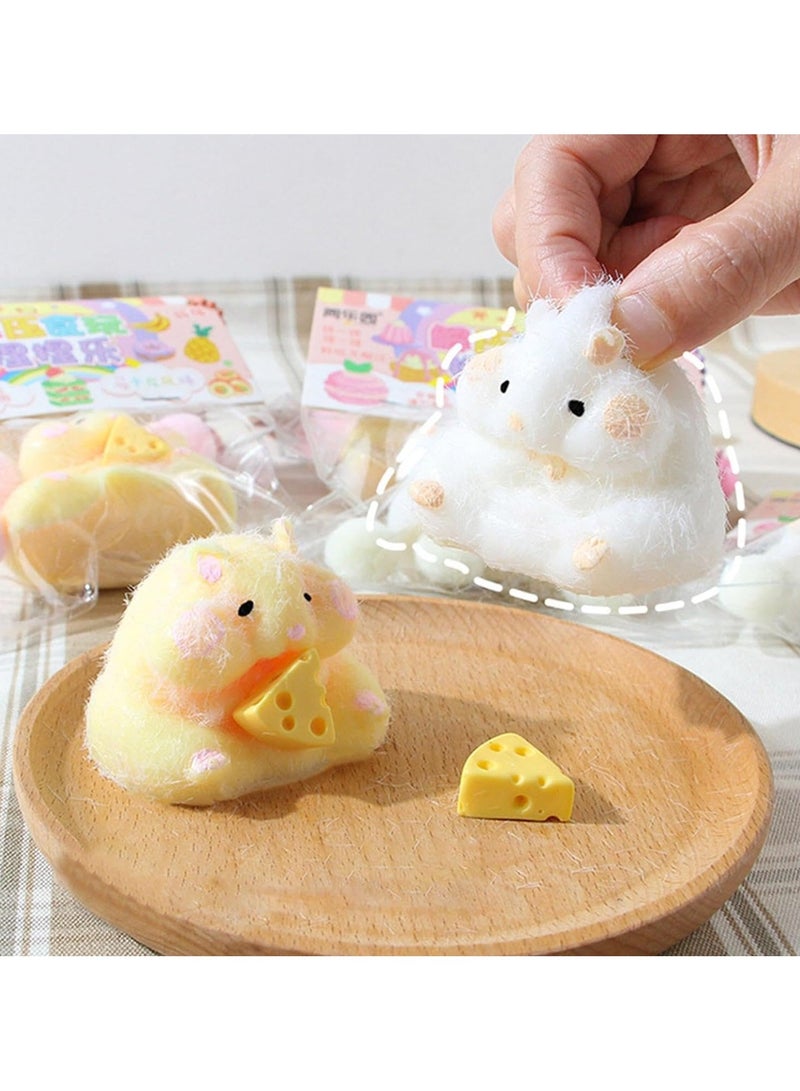 Beautybox 2 Pcs Hamster Shaped Squeeze Toys, Sensory Fidget Toys for Stress Relief, Suitable Adults Kids - Image 2