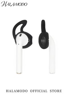HALAMODO Silicone Ear Tips Compatible for AirPods Soft Anti-Slip Sport Earbud Tips Anti-Drop Ear Hook Gel Headphones Earphones Protective Accessories Tips  - Image 2