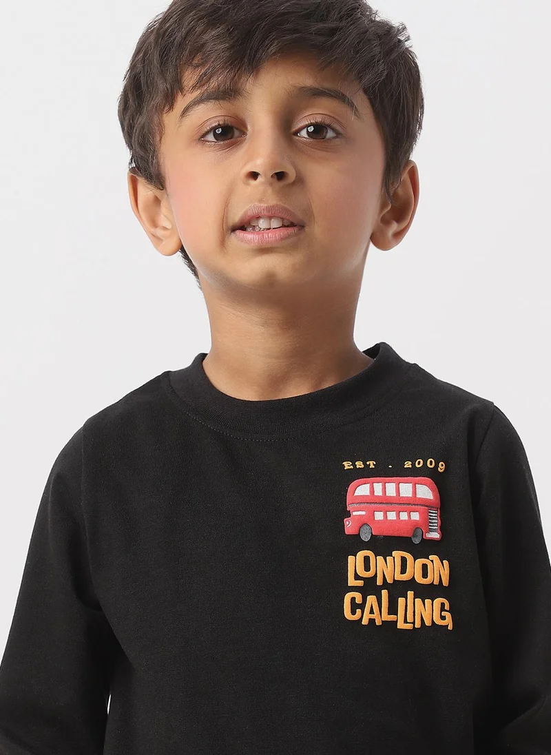 Nautinati Nautinati Boys Cotton Graphic Printed T-shirt