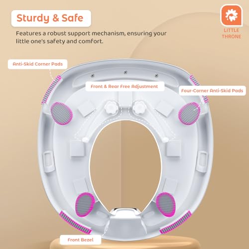StarAndDaisy Baby Potty Seat – Child Safety Buckle Fixation Technology/Potty Seat for Kids 1-5 Years/Potty Training Seat with Comfortable Soft Cushion, Splash Proof Design, Anti Skid Legs - Image 2