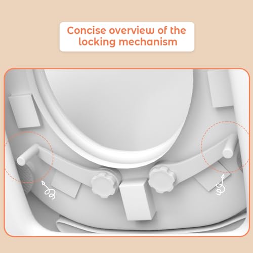StarAndDaisy Baby Potty Seat – Child Safety Buckle Fixation Technology/Potty Seat for Kids 1-5 Years/Potty Training Seat with Comfortable Soft Cushion, Splash Proof Design, Anti Skid Legs - Image 3