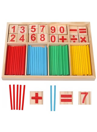 Counting Sticks Montessori Toys Math Educational Toy, Wooden Intelligence Sticks Number Cards and Counting Rods with Box ,Educational Mathematical Counting Sticks Box, Rods for 3+ Year Old - pzsku/ZFFC065984AAE91785C16Z/45/1747343742/439c5b06-979a-42f1-85a3-422b4ee78be6