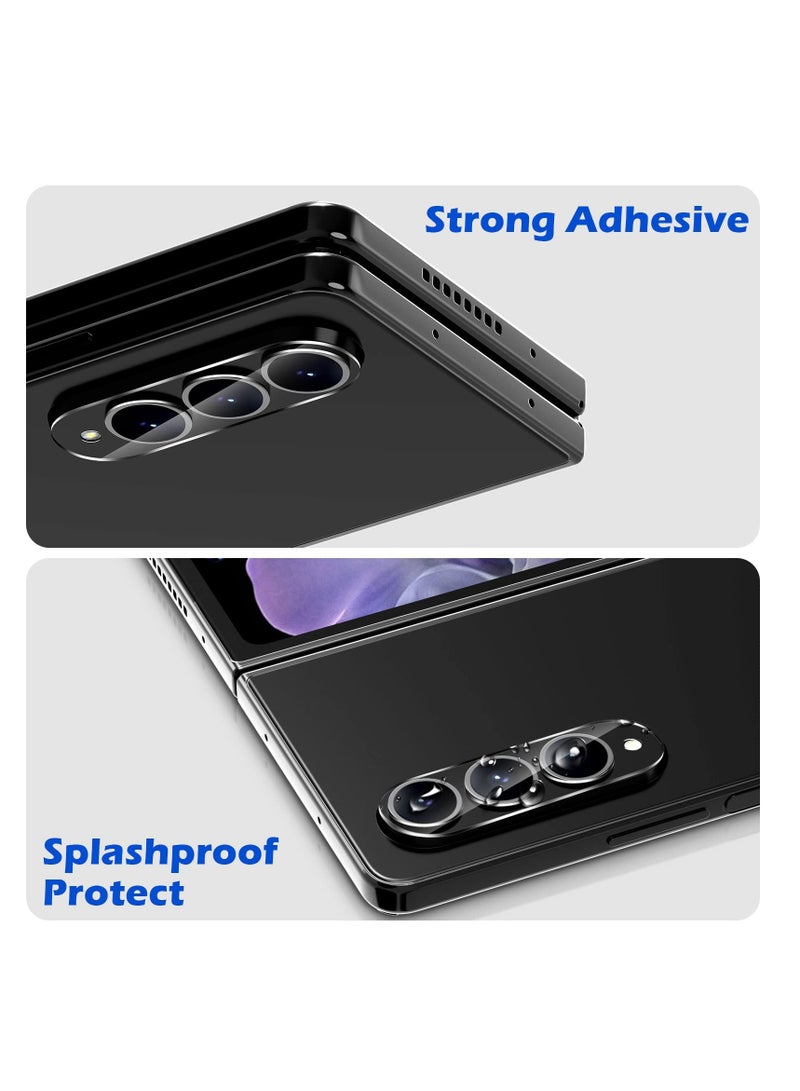 SYOSI Camera Lens Protector for Samsung Galaxy Z Fold 4 (2022), Ultra HD Clarity, 9H Anti-Scratch Tempered Glass Protective Film, 3D Full Coverage Lens Cover for Galaxy Fold4, Clear (3PC) - Image 5