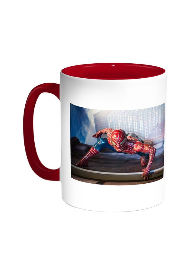 RKN Spider Man Printed Coffee Mug Red/White 11ounce - Image 2