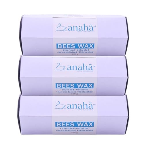 Anaha 100% Pure Unrefined Beeswax Blocks 300 g (3 x 100 g) | Triple Filtered, Non-Deodorised, Unbleached, Chemical-free | Cosmetic Safe Beeswax for Skin, Lip Balm, Candle Making, Soaps & Body Care - Image 2