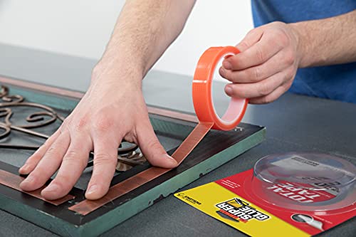 Super Glue, Total Tape Rolls, 2-Pack, Strong Indoor & Outdoor Construction Adhesive, Holds 300 lbs. per Roll, Permanent Bonding, All-Weather, Mesh Reinforced, Easy-to-Use Double-Sided Tape - Image 2