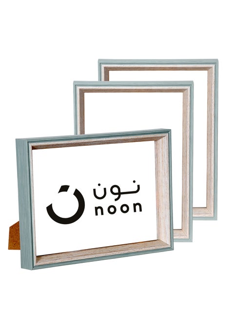 3 Pieces Photo Frame, 8"x 10" Portrait Photo Frame with Vertical Horizontal Angle Bracket, 20X25cm Photo Frame for Home Office Decoration,