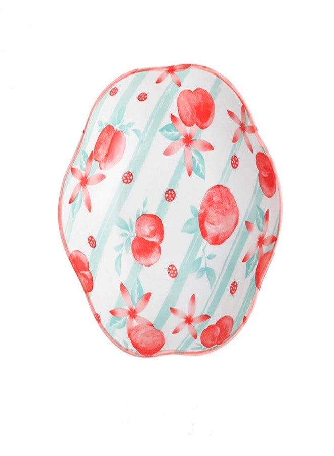 ليونز أوعية سيراميك من ليونز للمطبخ، وعاء بورسلين للسلطة والمعكرونة والحلوى والتقديم - آمن للاستخدام في غسالة الصحون والميكروويف والفرن - للفطور والغداء والعشاء (مطبوع عليه طماطم - عبوة من قطعة واحدة) - Image 1