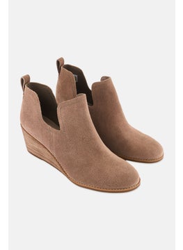 TOMS Women Kallie Hidden Ankle Boots, Taupe Grey  - Image 1