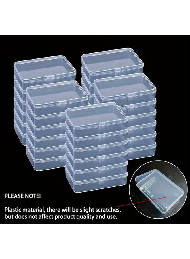 5 Pack Transparent Flip Top Coin Organizer Box Plastic Trading Card Storage Case - Image 1