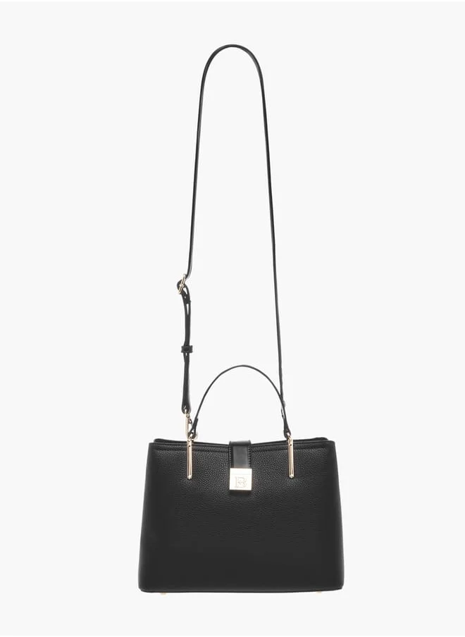 فلورا بيلا من شو إكسبرس Womens Textured Tote Bag With Snap Button Closure And Detachable Strap