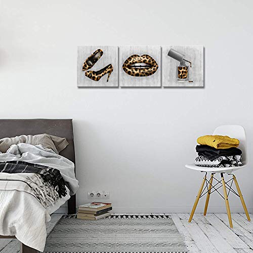 Derkymo Leopard Print High Heel Art Prints - Fashionable Canvas Prints for Trendy Wall Art Decor - Image 3