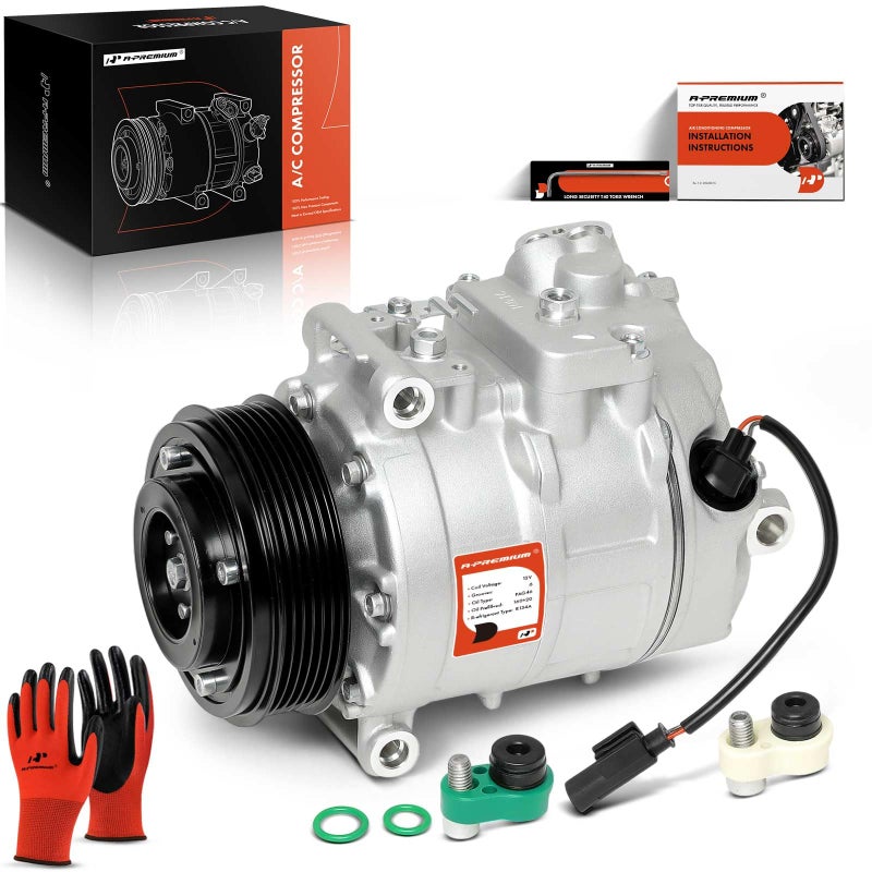 A-Premium APremium Air Conditioner AC Compressor with Clutch Compatible with BMW 128i 130i 320i 325Ci 325i 325xi 328i xDrive 328xi 330Ci 330i 525i 530i M3