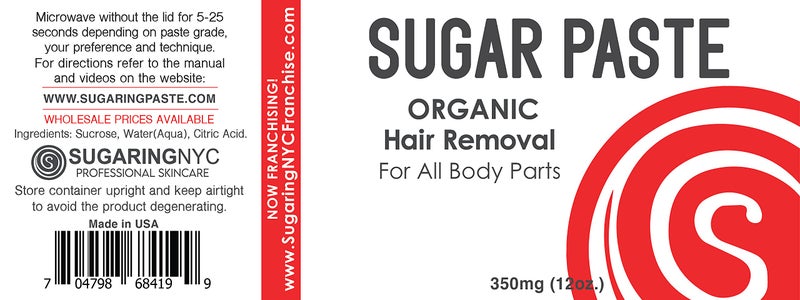 Sugaring NYC Sugar Paste by Sugaring NYC + Waxing Strips for Home Use, Applicator Card - Image 3
