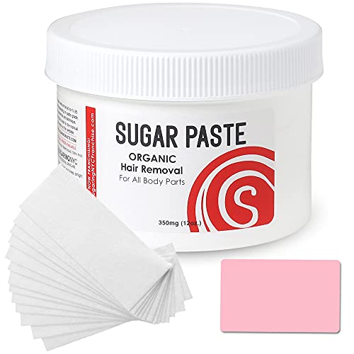 Sugaring NYC Sugar Paste by Sugaring NYC + Waxing Strips for Home Use, Applicator Card - Image 1