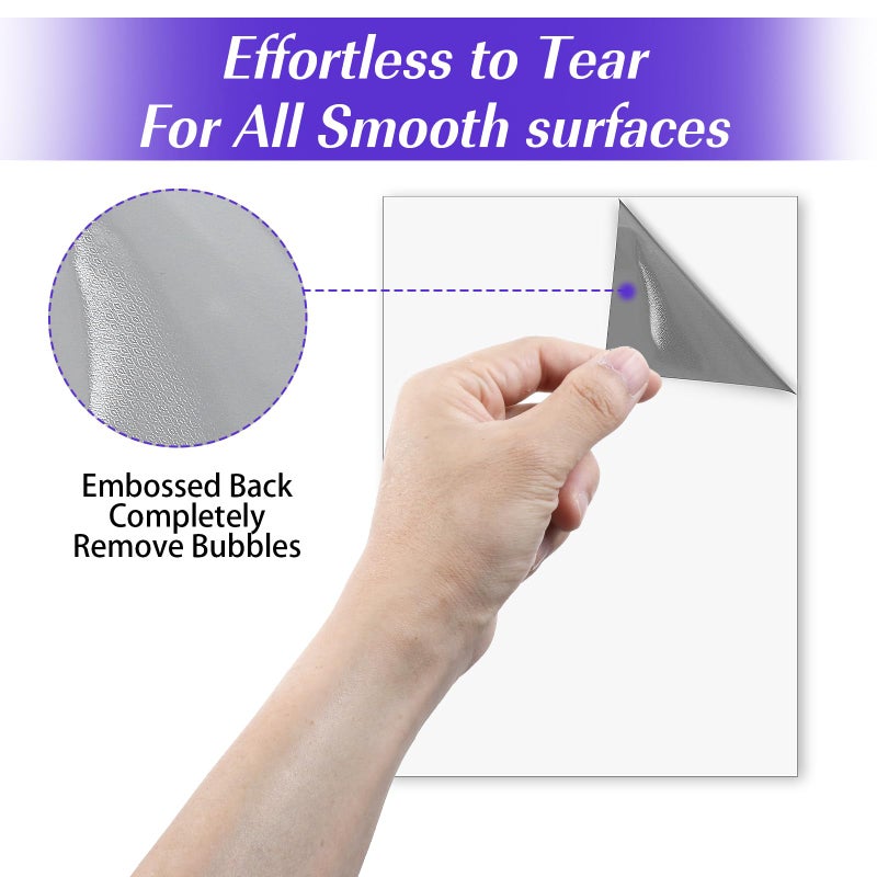 Qianyu 2 Pcs Dry Erase Board Sticker 8.3'' x 11.7'' Whiteboard Sticker Self-Stick Dry Erase Sheets Wallpaper Peel Stick New Stain Proof Dry Erase Stickers for Wall Desk Refrigerator Door Locker - Image 4