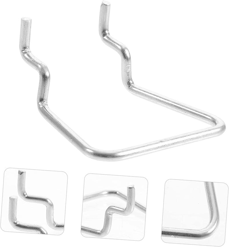 PartyKindom خطافات لوح معدني ثقيل 5 قطع لتنظيم غرفة الحرف اليدوية، حامل أكواب التخزين - Image 3