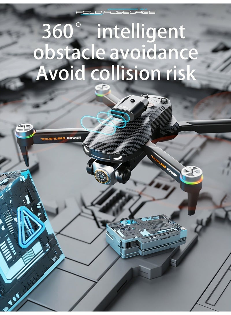 Closeli Camera Drone with 2 Batteries, Foldable Drone, with Dual HD Cameras, RC Quadcopter, Rechargeable Controller, 360° Flips, Intelligent Obstacle Avoidance, Optical Flow Hovering, 3 Speed Modes, One-Key Takeoff/Landing, Trajectory Flight, Long Flight Time, Gesture Photography, App Control, for Beginners - Image 5