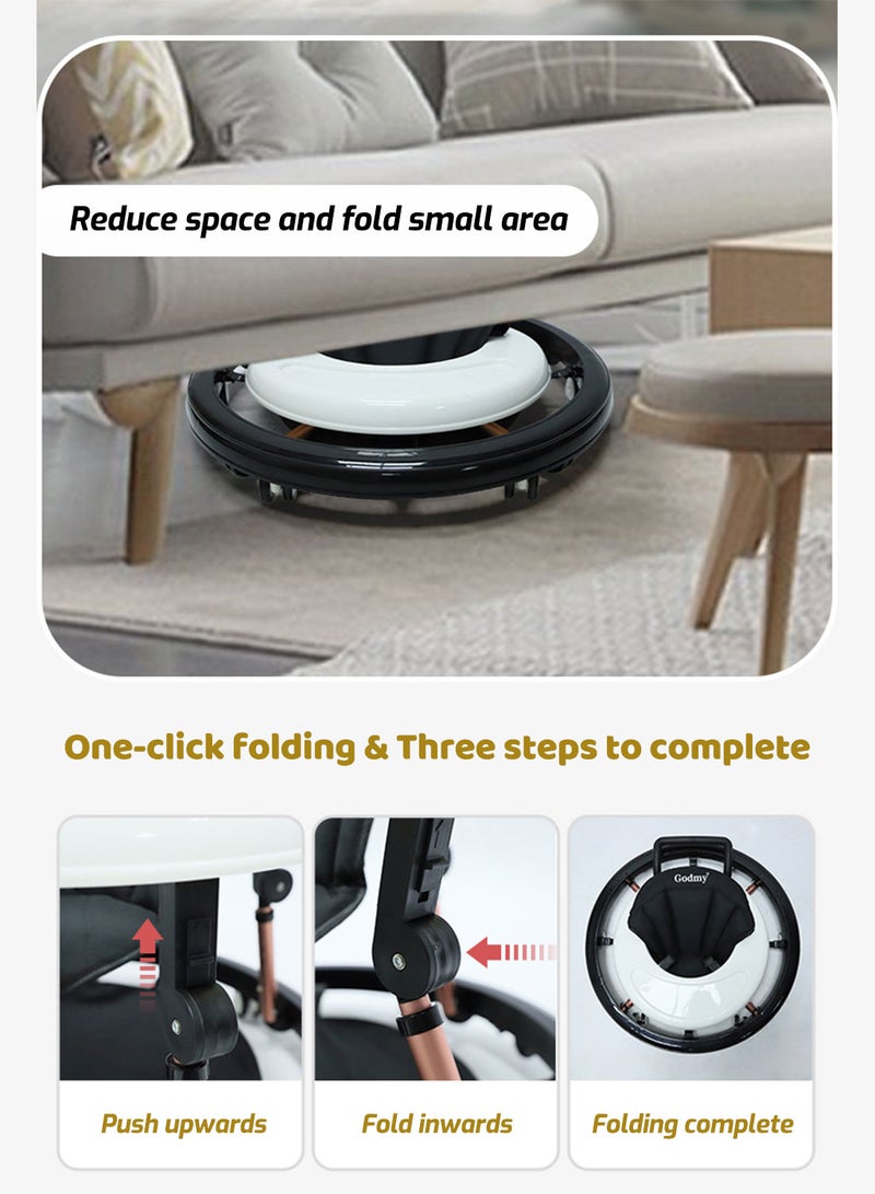 Kidle Baby Walker Multifunctional Anti Rollover O Leg Can Sit Folding - Image 3
