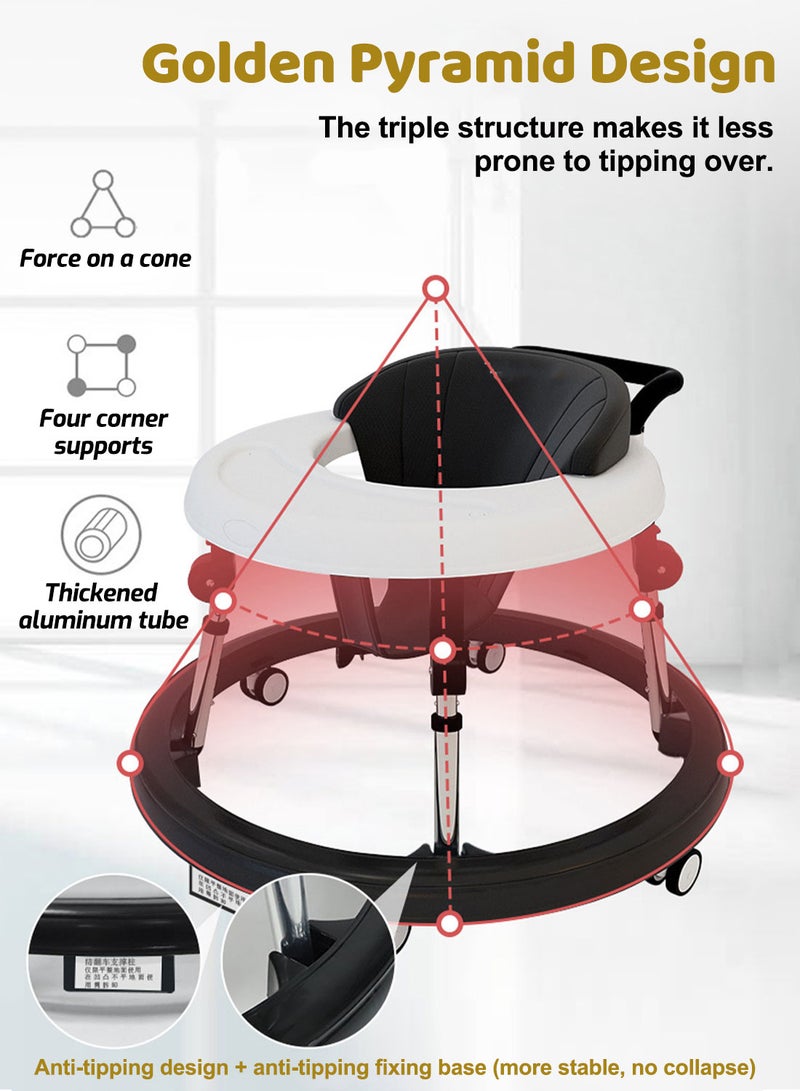 Kidle Baby Walker Multifunctional Anti Rollover O Leg Can Sit Folding - Image 5