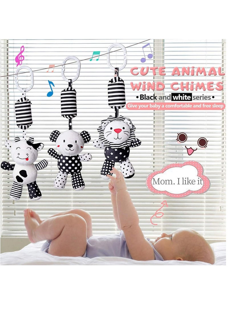 Hanging Rattles Toys, 3pcs Newborn Toys Cartoon Animal Stuffed Stroller Toys, Baby Bed Crib Car Seat Travel Stroller Soft Plush Toys with Wind Chimes, Birthday Gift for Newborn 0-18 Month - pzsku/ZFFC11233D5ACBAFA86FDZ/45/_/1693381408/849cad79-5c59-4d6f-a512-45a84899c6e0