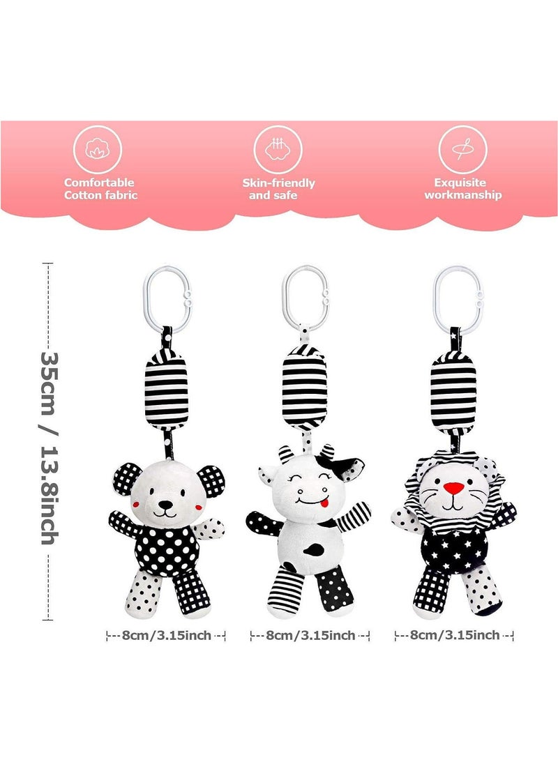 Hanging Rattles Toys, 3pcs Newborn Toys Cartoon Animal Stuffed Stroller Toys, Baby Bed Crib Car Seat Travel Stroller Soft Plush Toys with Wind Chimes, Birthday Gift for Newborn 0-18 Month - pzsku/ZFFC11233D5ACBAFA86FDZ/45/_/1693381413/1a5fecb6-af94-4a26-84a0-002919ab6dde