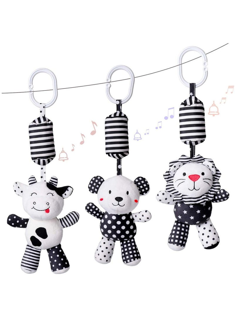 Hanging Rattles Toys, 3pcs Newborn Toys Cartoon Animal Stuffed Stroller Toys, Baby Bed Crib Car Seat Travel Stroller Soft Plush Toys with Wind Chimes, Birthday Gift for Newborn 0-18 Month - pzsku/ZFFC11233D5ACBAFA86FDZ/45/_/1693381415/bd33ba93-45cf-4887-8cbf-f7d34d7717af