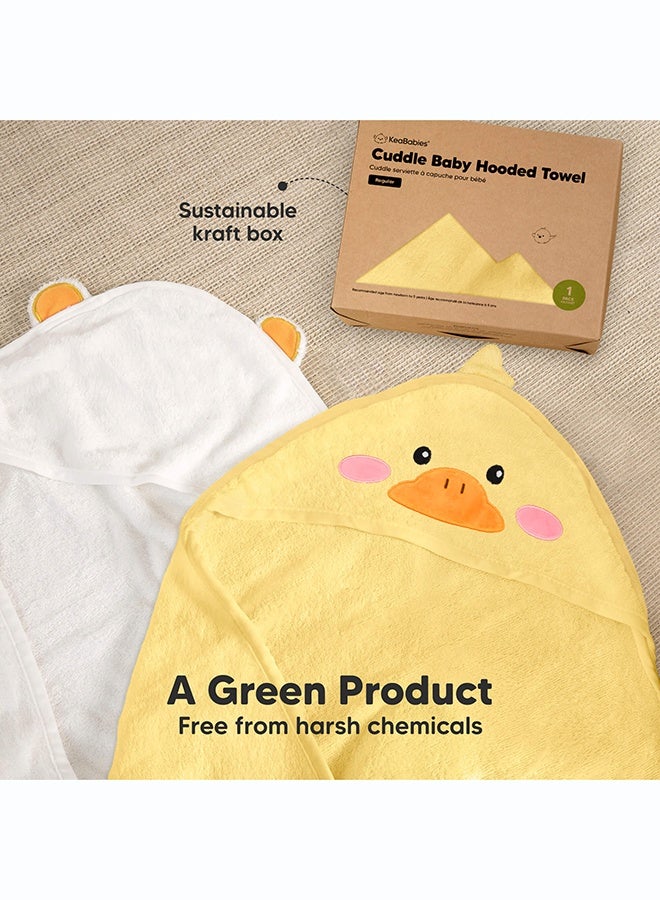 KeaBabies Cuddle Baby Hooded Towel, Soft Baby Bath Towel, Koala - Image 1