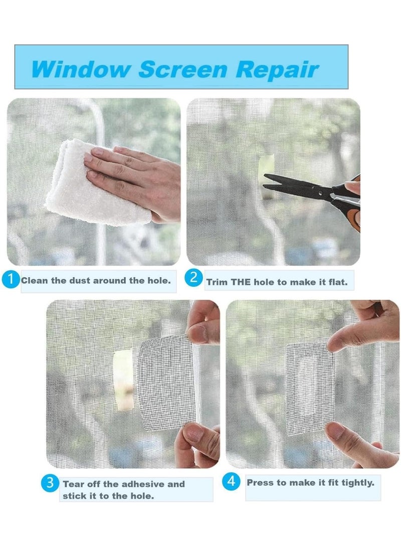 Shower Drain Cover, Shower Drainage Mesh Tape, Bathroom, Laundry, Bathroom, Kitchen, Sink/ Window Mesh Repair Mesh Tape Set, 30pcs  - Image 5