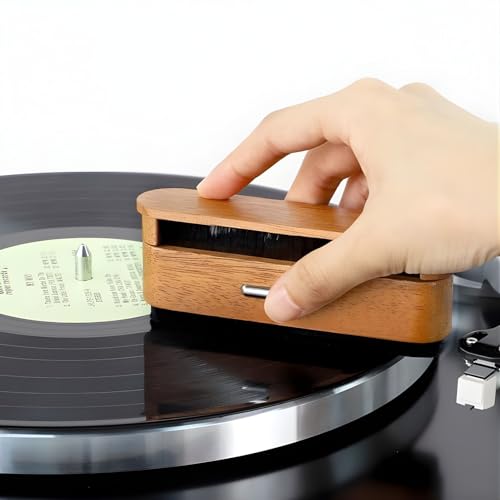 SMILEDRIVE® 2-in-1 Vinyl Record Cleaner – Premium Velvet & Carbon Fiber Anti-Static Brush for Pristine Sound Quality - Image 5