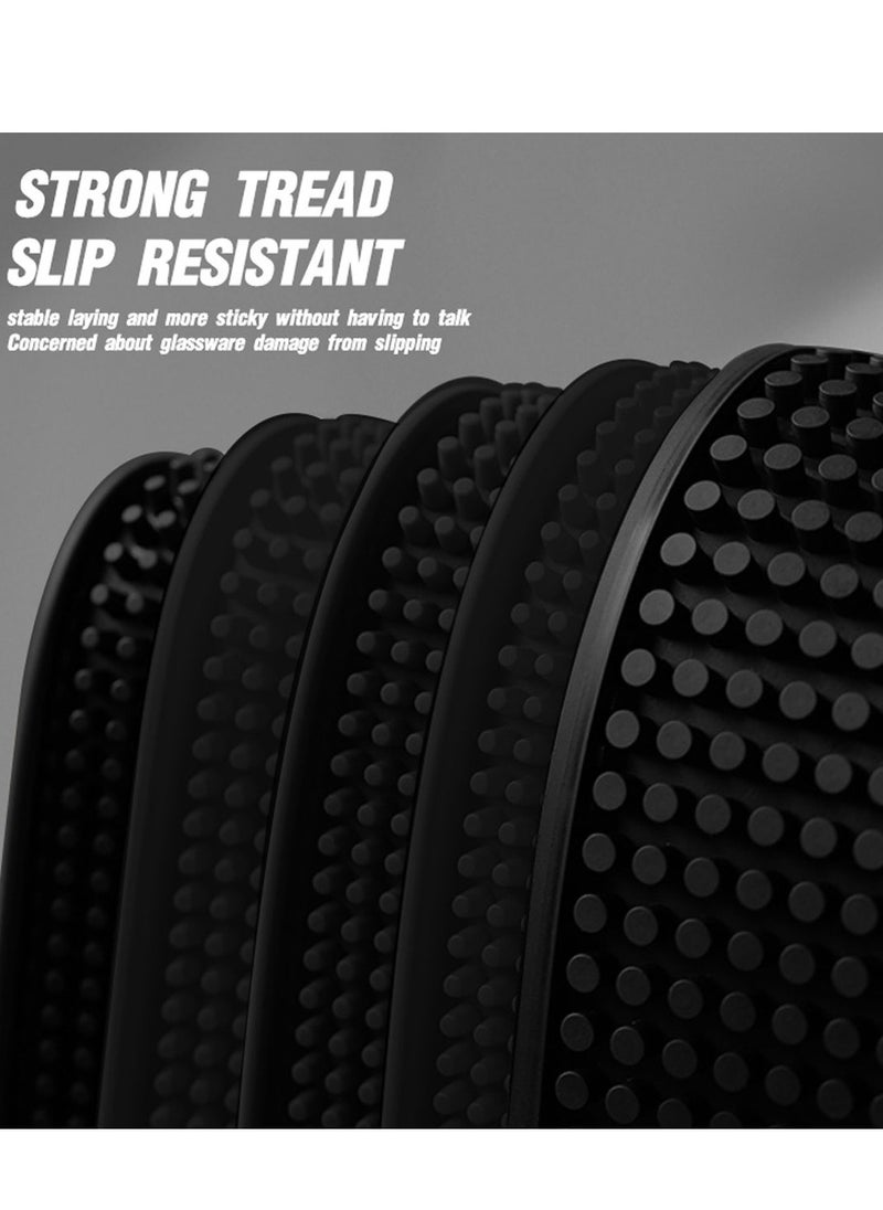 Generic - مطاط القهوة، سجادة الخدمة، أسود، 45x30 سم - Image 1