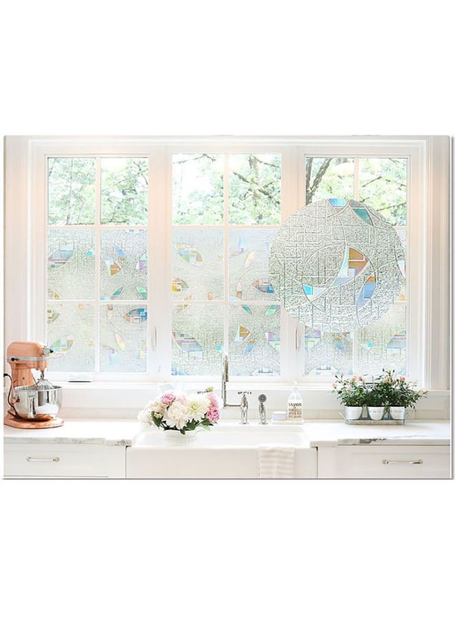 NIBEMINENT Glue Static Decorative Window Film Clear 45x100cm - Image 1