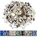 Grisun Fire Glass for Fire Pit, 1/2 Inch 9.5 Pounds High Luster Reflective Tempered Glass Rocks for Natural or Propane - Image 2