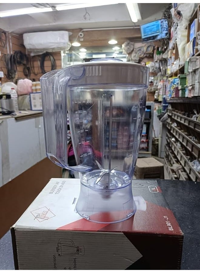 شفشق خلاط Touch 400، سعة 1 لتر، بلاستيك شفاف، موديل BL901-J1 - Image 2
