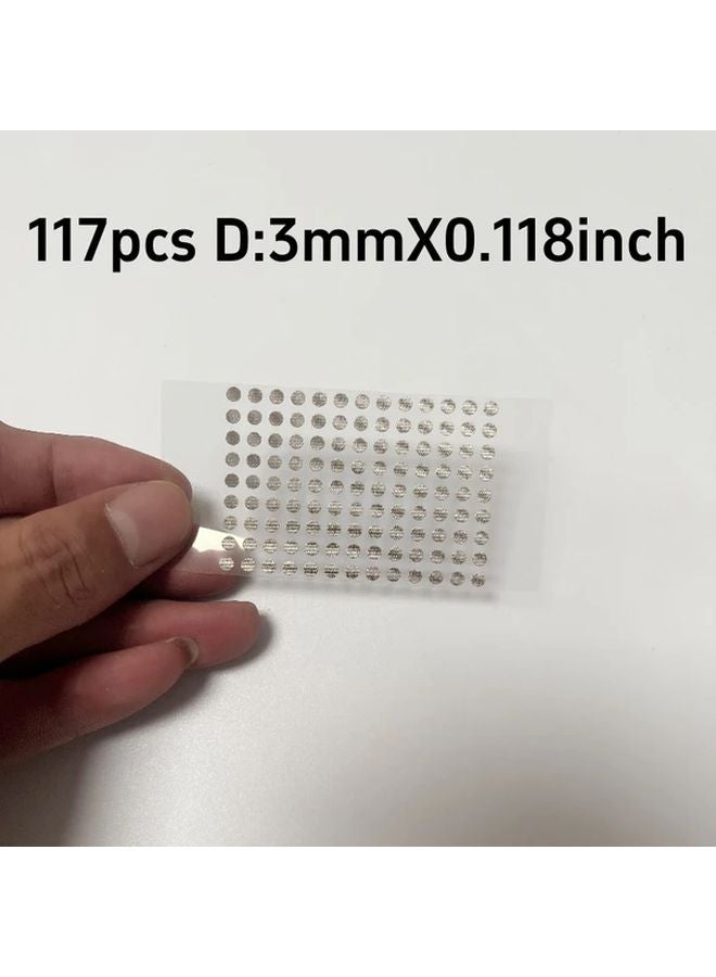 117pcs 3mm Self Adhesive Conductive Repair Patches For Xbox PS4 Controller Button Fix - Image 1