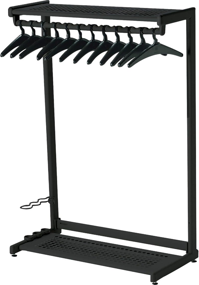 Quartet Quartet TwoShelf Garment Rack Freestanding 48 Inch Black 12 Hangers Included 20224  - Image 1