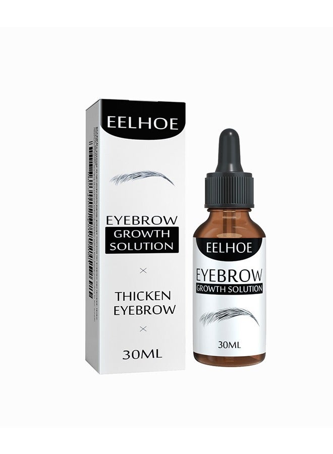 EELHOE محلول العناية بالحواجب السميكة والمجعد والنحيف 30 مل، محلول نمو الحواجب، نمو طبيعي - Image 1