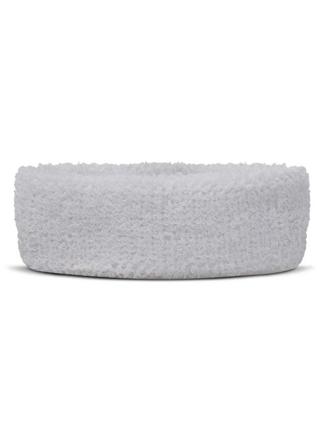 Suddora 1" Bicep Band Moisturewicking Football Arm Bands Soft & Lightweight Sweatband Armband For Running Soccer Baseball And Workout Nonslip Football Accessories 4 Pack White - Image 2