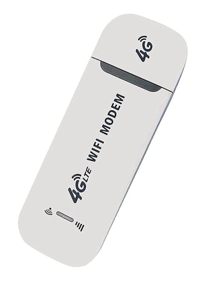 Portable USB Wifi Modem, 4G USB Modem WiFi Router USB Dongle 150Mbps with SIM Card Slot Car Hotspot Pocket Mobile WiFi - Image 1