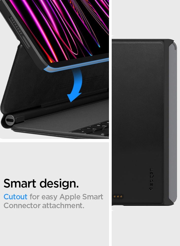 Spigen Thin Fit Pro for iPad Pro 11 inch Case Cover M2 4th Generation (2022) / 3rd/2nd/1st Gen (2021/2020/2018) Magic Keyboard Compatible with Pencil Holder [Keyboard Not Included] - Black - Image 5