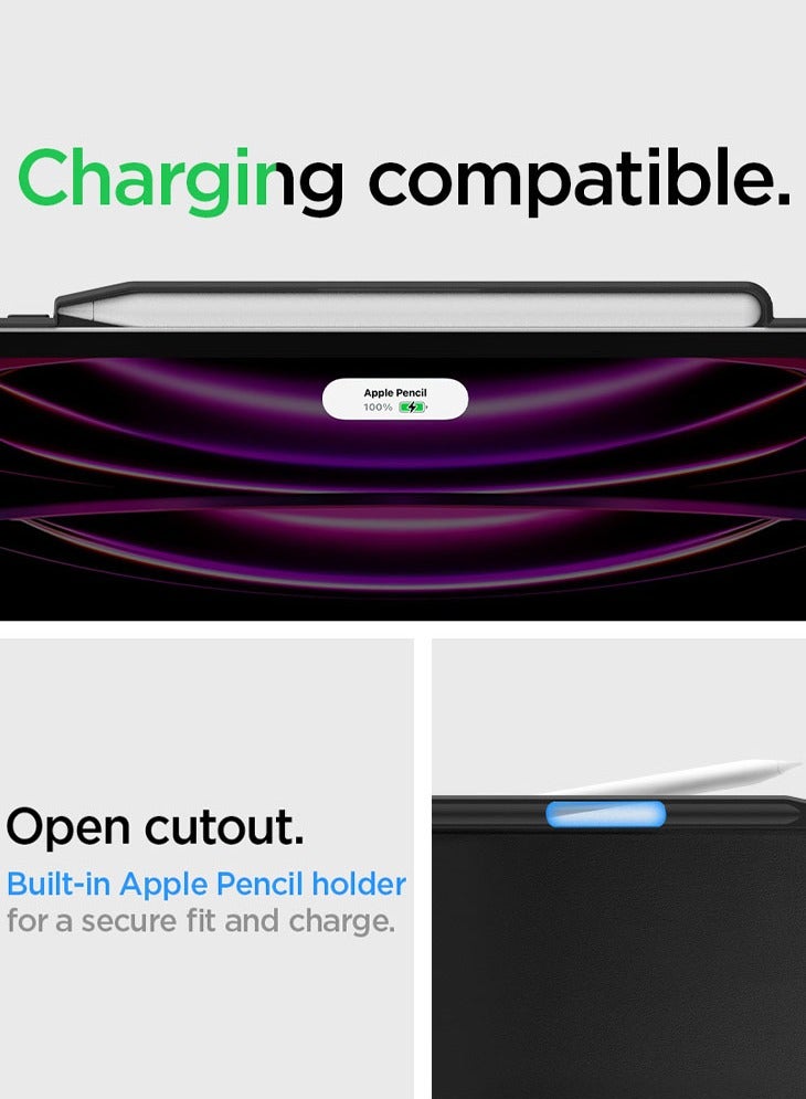 Spigen Thin Fit Pro for iPad Pro 11 inch Case Cover M2 4th Generation (2022) / 3rd/2nd/1st Gen (2021/2020/2018) Magic Keyboard Compatible with Pencil Holder [Keyboard Not Included] - Black - Image 4