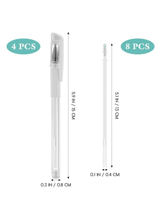 minkissy - Eyebrow Mapping Pen Microblading Eyebrow Pen Microblading Pen Pen Eyebrow Makeup Position Mapping Mark Tools for Eyebrow Lip Artists Marking Pen (4 pens + 8 replacement refills) - Image 1