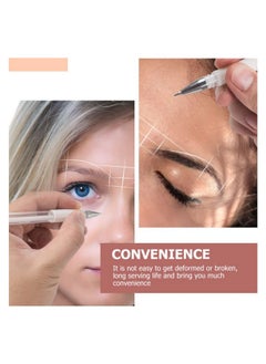 minkissy Eyebrow Mapping Pen Microblading Eyebrow Pen Microblading Pen Pen Eyebrow Makeup Position Mapping Mark Tools for Eyebrow Lip Artists Marking Pen (4 pens + 8 replacement refills)  - Image 4
