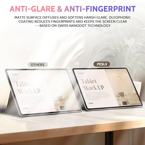 Peslv 2 Pack Like Paper Screen Protector for iPad Air 11 Inch 2024/2025 (M2/M3, 6th/7th Gen), Matte Anti Glare PET Film/Blue Light Filter Eye Protection Cover/Drawing & Writing Feel Like on Paper - Image 3