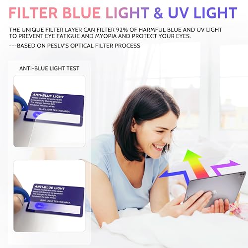 Peslv 2 Pack Like Paper Screen Protector for iPad Air 11 Inch 2024/2025 (M2/M3, 6th/7th Gen), Matte Anti Glare PET Film/Blue Light Filter Eye Protection Cover/Drawing & Writing Feel Like on Paper - Image 4