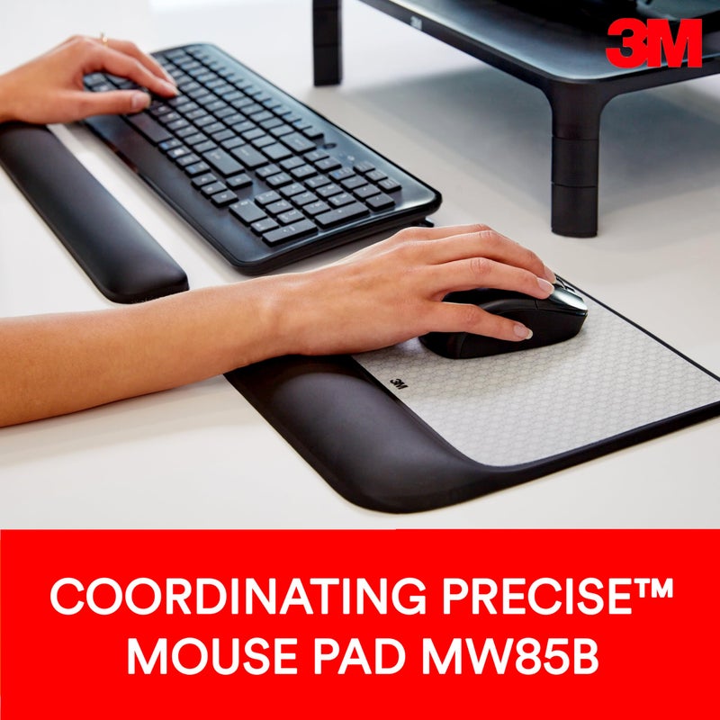 3M Gel Wrist Rest for Keyboards, Soothing 3M Gel Technology and Satin Smooth Cover for All Day Comfort and Support, Durable and Easy to Clean, 19", Black (WR85B) - Image 5