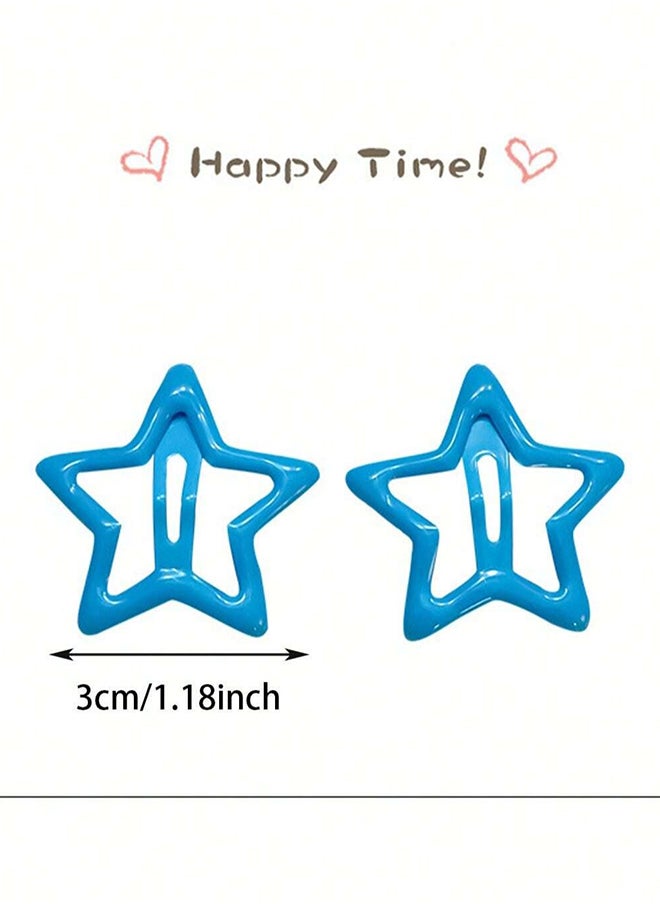 KHAJUL 30-Piece Star Hair Clips Girls Hair Pins Non Slip Hair Clips Small Hairpins for Styling Festival Accessories  - Image 2